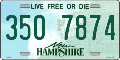 NH license plate 3507874