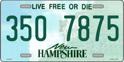 NH license plate 3507875
