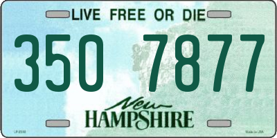 NH license plate 3507877