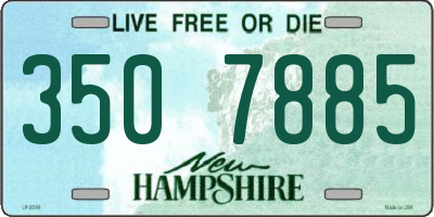 NH license plate 3507885