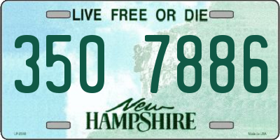 NH license plate 3507886