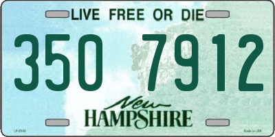 NH license plate 3507912
