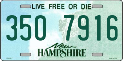 NH license plate 3507916