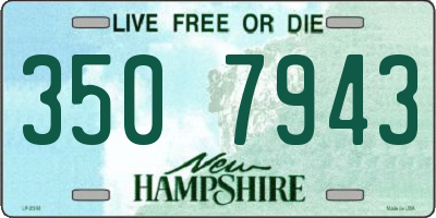 NH license plate 3507943
