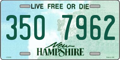 NH license plate 3507962