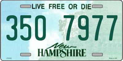 NH license plate 3507977
