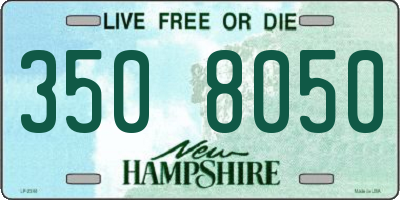 NH license plate 3508050