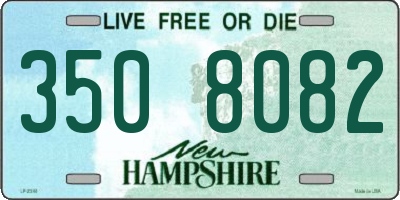 NH license plate 3508082