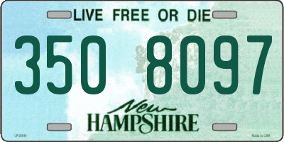 NH license plate 3508097