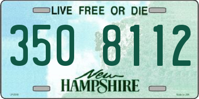 NH license plate 3508112