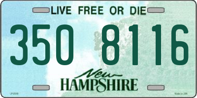 NH license plate 3508116