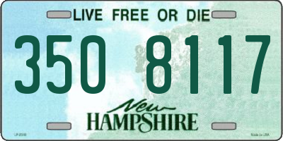 NH license plate 3508117