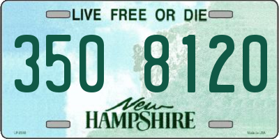 NH license plate 3508120