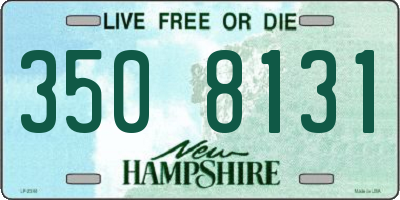 NH license plate 3508131