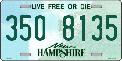 NH license plate 3508135