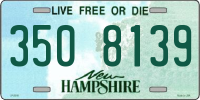 NH license plate 3508139