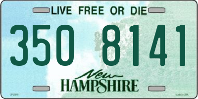 NH license plate 3508141