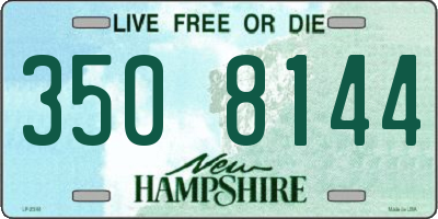 NH license plate 3508144