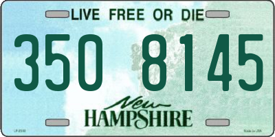 NH license plate 3508145