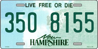 NH license plate 3508155