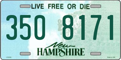NH license plate 3508171