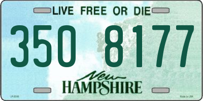 NH license plate 3508177