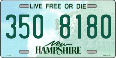 NH license plate 3508180