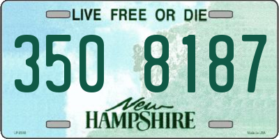 NH license plate 3508187
