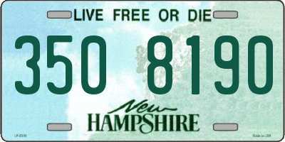 NH license plate 3508190