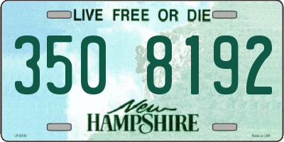 NH license plate 3508192