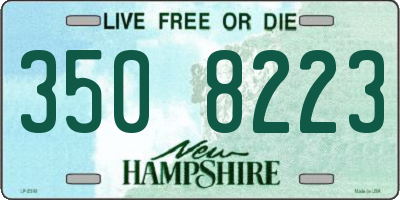 NH license plate 3508223