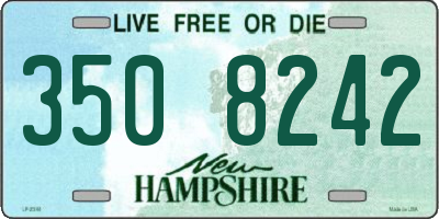 NH license plate 3508242
