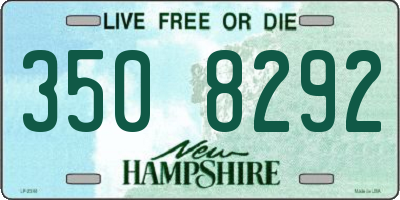 NH license plate 3508292