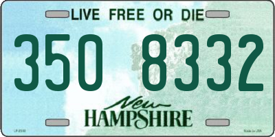 NH license plate 3508332