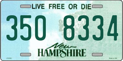 NH license plate 3508334