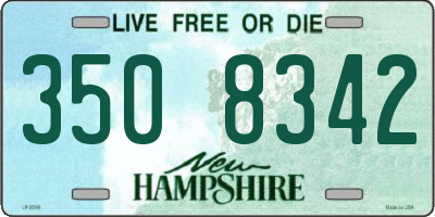 NH license plate 3508342
