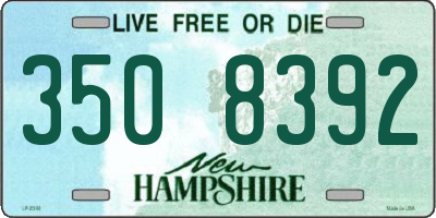 NH license plate 3508392