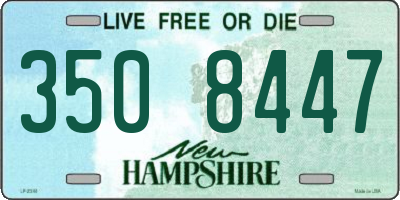 NH license plate 3508447
