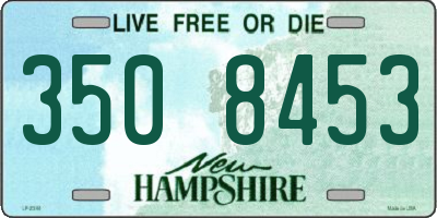 NH license plate 3508453