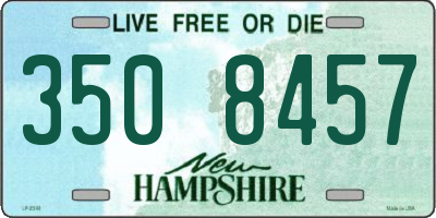 NH license plate 3508457