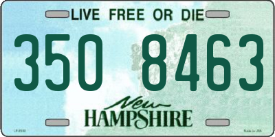 NH license plate 3508463