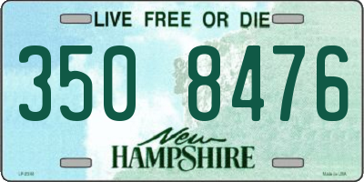 NH license plate 3508476