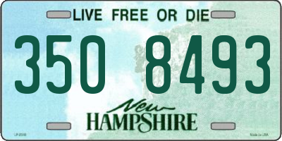 NH license plate 3508493