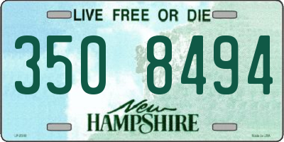 NH license plate 3508494