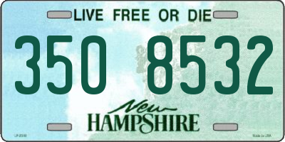 NH license plate 3508532
