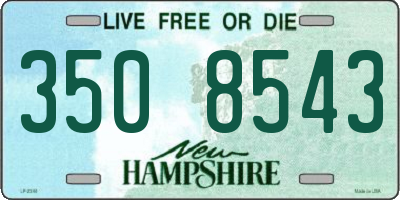 NH license plate 3508543