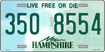 NH license plate 3508554