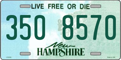 NH license plate 3508570