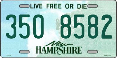 NH license plate 3508582