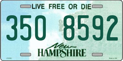 NH license plate 3508592